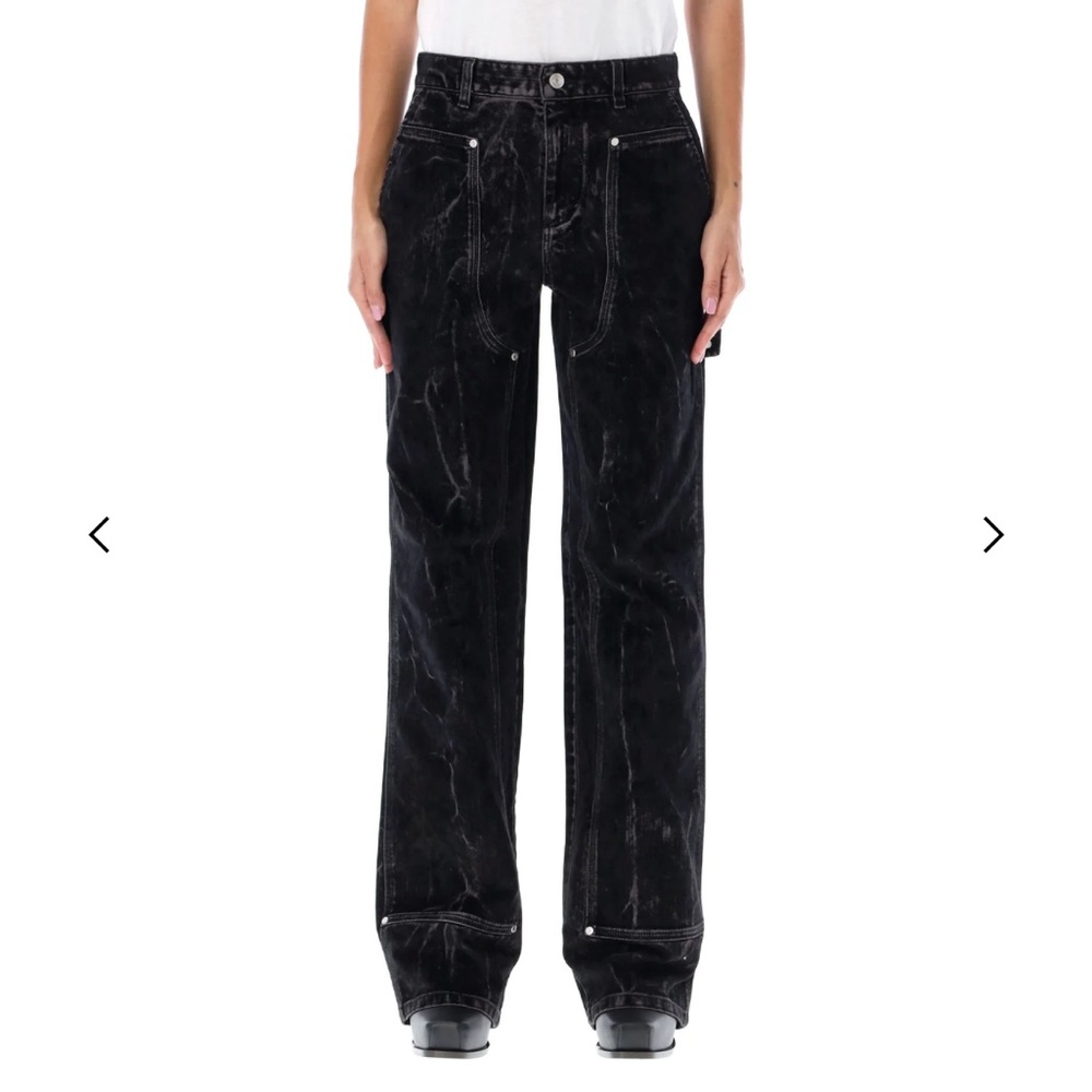 Stella McCartney velvet straight-leg jeans